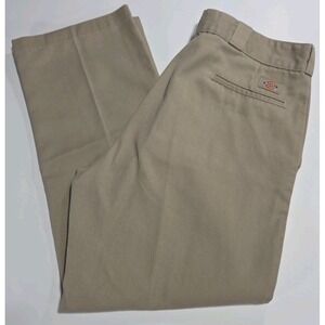 Dickies Pants Men's Beige Tan Khaki 874 Original Fit Work Pants Size 38x30